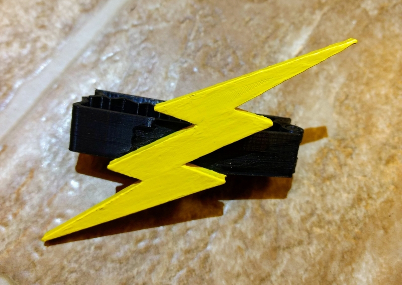 Nonlethal Lightning Bolt Hair Clip