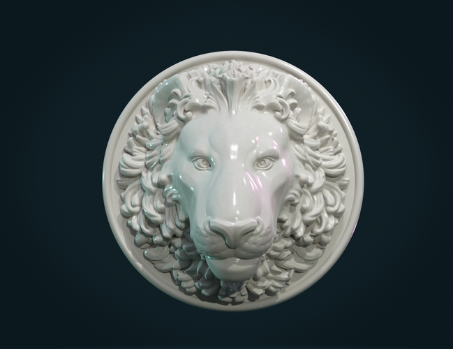 Lion Head 3D Print 262229