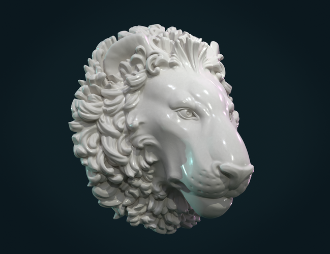 Lion Head 3D Print 262232