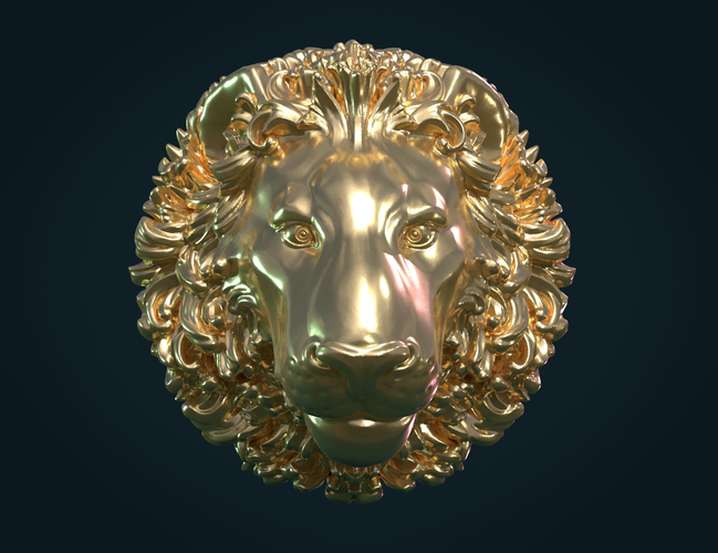 Lion Head 3D Print 262234