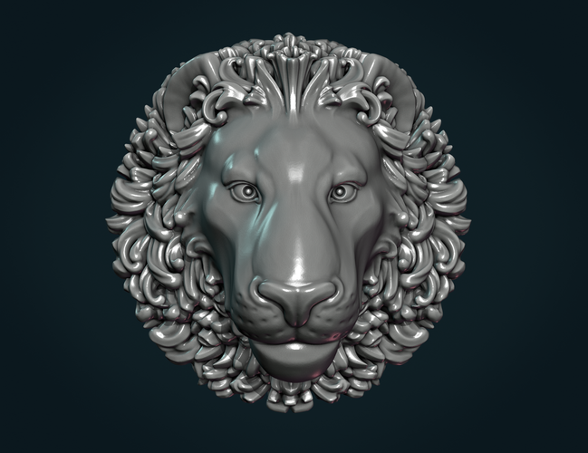 Lion Head 3D Print 262235