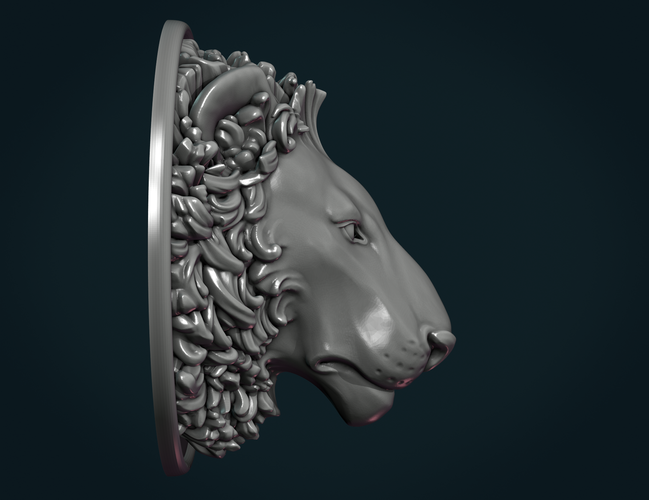 Lion Head 3D Print 262237