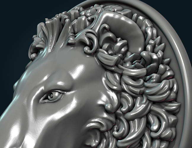 Lion Head 3D Print 262240