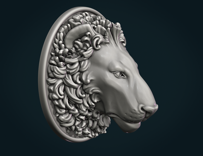 Lion Head 3D Print 262244