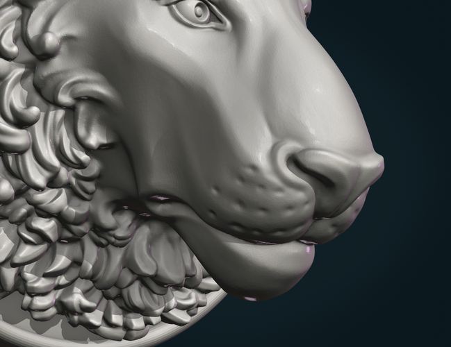 Lion Head 3D Print 262245