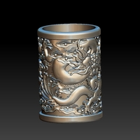 Chinese style - dragon pen holder 1 - Thumbnail 1