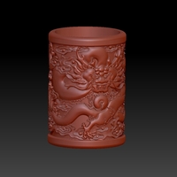 Small Chinese style - dragon pen holder 1 3D Printing 262253