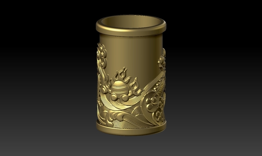 Chinese style - dragon pen holder 2 3D Print 262255