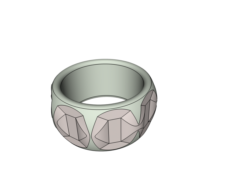 Faceted Ring