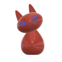 Small Desktop kitty container  3D Printing 262391