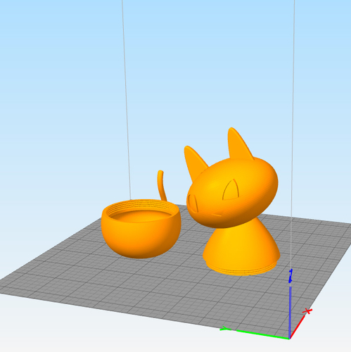 Desktop kitty container  3D Print 262396
