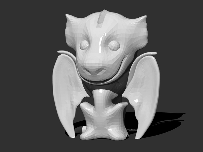 Drogon Desktop Figure (Low Poly) 3D Print 26240