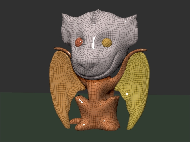 Drogon Desktop Figure (Low Poly) 3D Print 26241