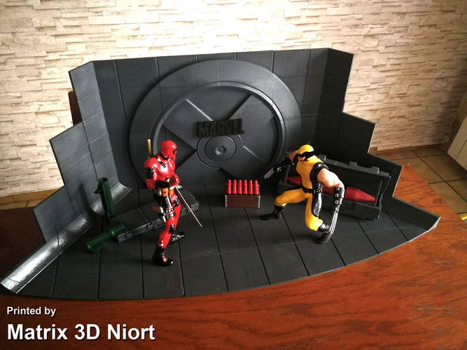 Deadpool And Wolverine Scene Diorama Xmen