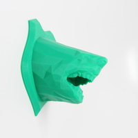 Small Low Poly Shark Wall Trophy 3D Printing 26256
