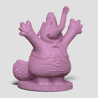 Inside Out Bing Bong (Low Poly) HeadPhones Holder - Thumbnail 2