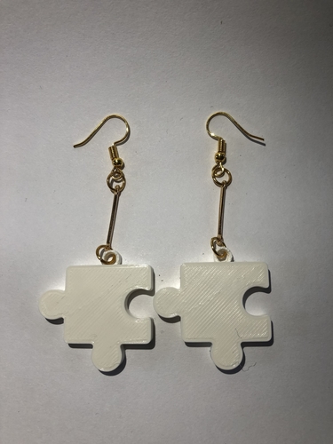 puzzle earrings