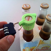 Small Beer Bottle Lock 3D Printing 26291