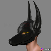 Anubis - Anpu - ancient Egyptian god Mask for cosplay - Thumbnail 2