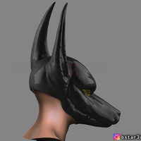 Anubis - Anpu - ancient Egyptian god Mask for cosplay - Thumbnail 5