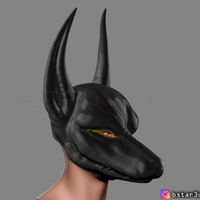 Anubis - Anpu - ancient Egyptian god Mask for cosplay - Thumbnail 6