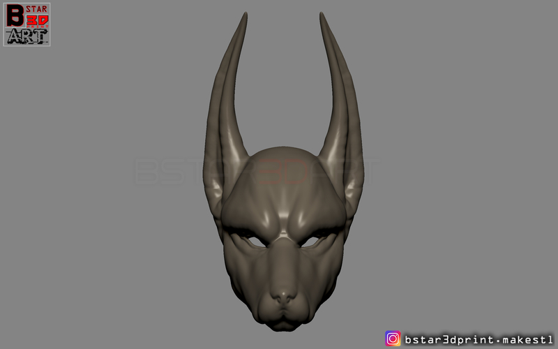 Anubis - Anpu - ancient Egyptian god Mask for cosplay 3D Print 262971