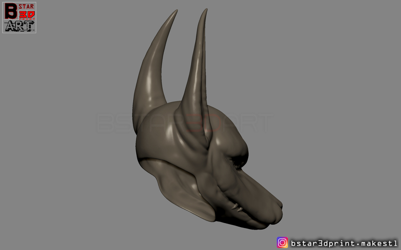 Anubis - Anpu - ancient Egyptian god Mask for cosplay 3D Print 262976