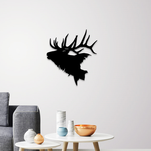 Deer head wall art