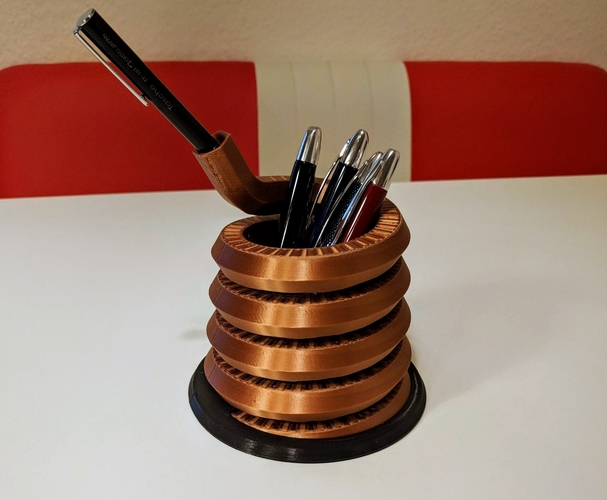 Pen or Tool Stand / Spring Design 3D Print 263095