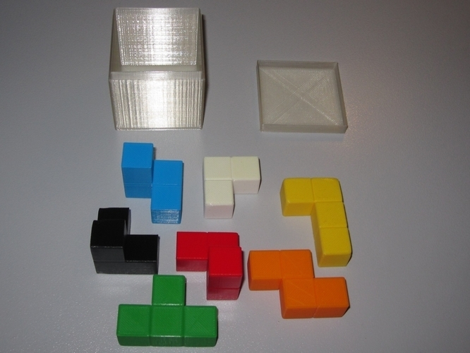 Soma Puzzle Cube & Box 3D Print 263111