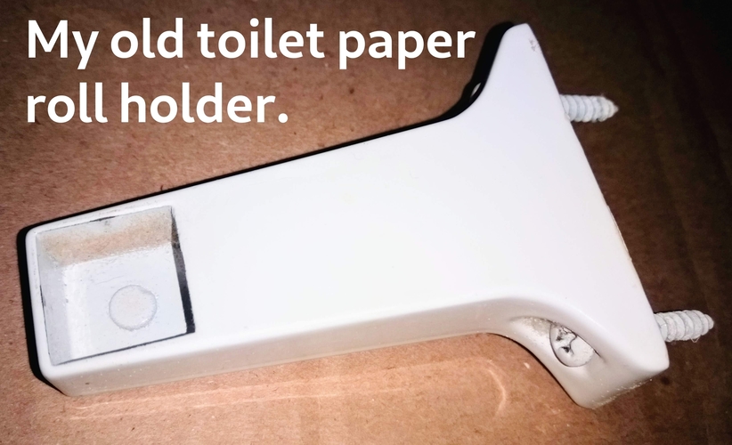 Quick change toilet paper holder for replacing older holders 3D Print 263131