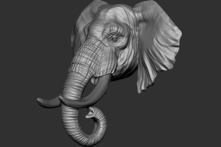3d printed elephant stl file
