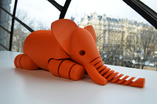 Medium Elephant 3D Printing 2632
