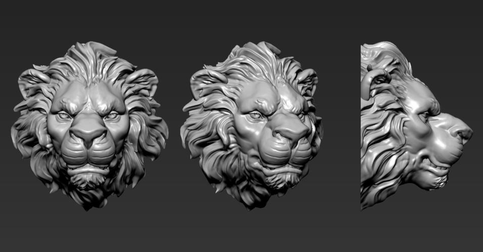3D Printed Lion Head by Albedo | Pinshape