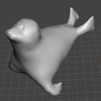 Small baby seal 3D Printing 263398