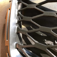 Audi honeycomb grill 3D print model - Thumbnail 2