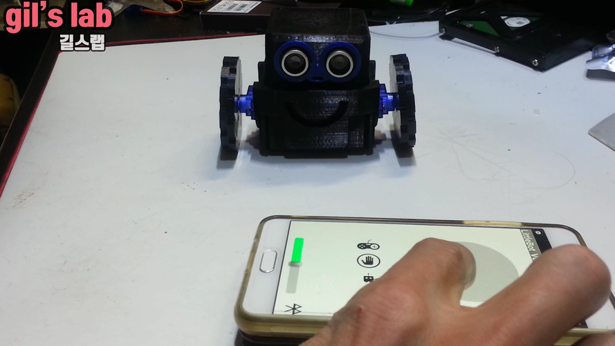 How to make a little robot controlled by smartphone 3D Print 263419