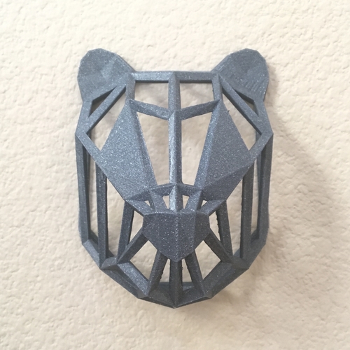 Wire Frame Panda Head 3D Print 263479