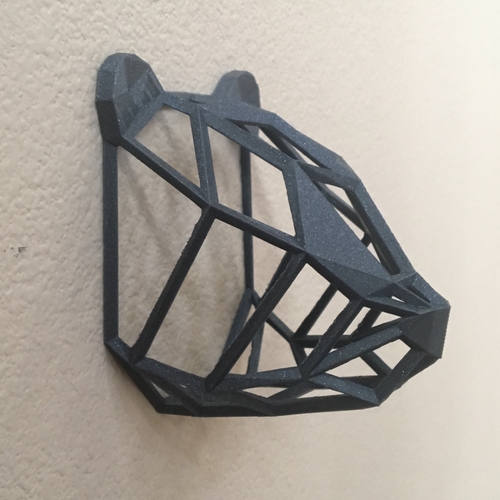 Wire Frame Panda Head 3D Print 263482