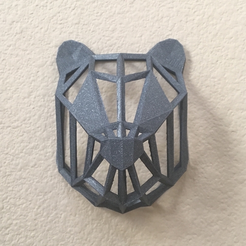 Wire Frame Panda Head 3D Print 263483