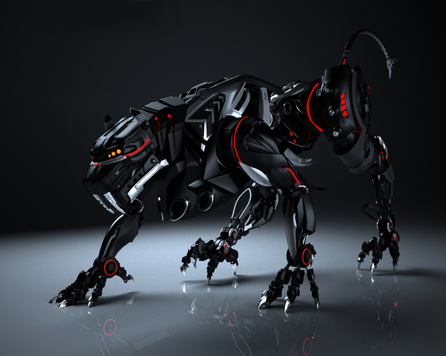Cyborg Panther 3D Print 263541