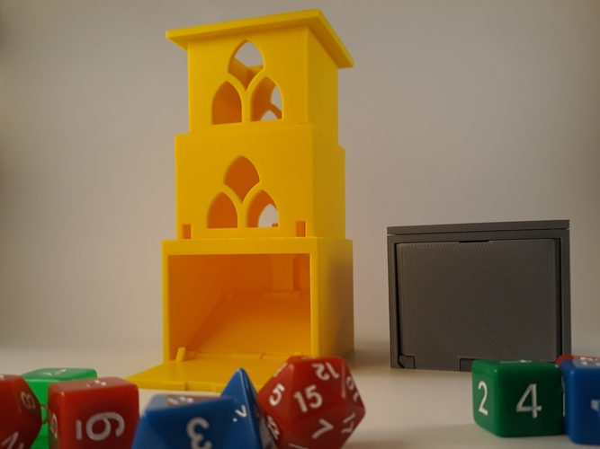Cubic Gate - Collapsible / Telescoping Dice Tower 3D Print 263594