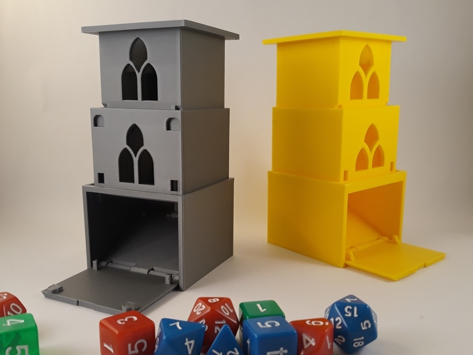 Cubic Gate - Collapsible / Telescoping Dice Tower 3D Print 263596