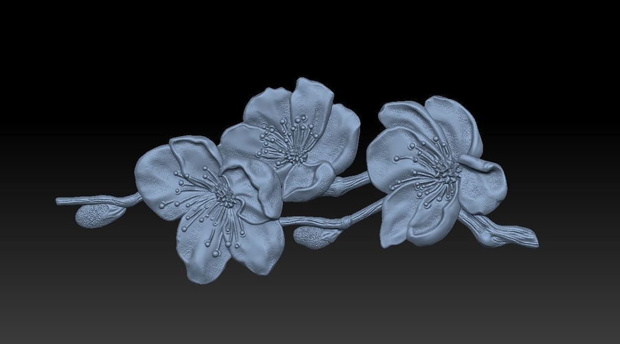 Sakura- relief 3D Print 263675