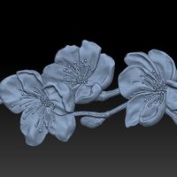 Small Sakura- relief 3D Printing 263675