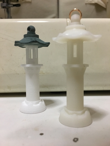 ​miniature oriental house ,2 type ​ ston tower 3D Print 263714