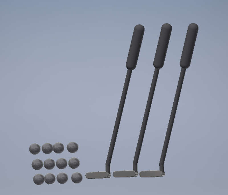 balls and putters for MG Course ( Make bigger by 700)