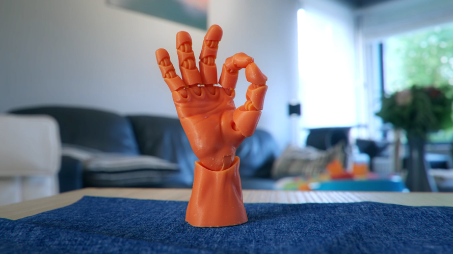 Articulated Poseable Hand 3D Print 263841