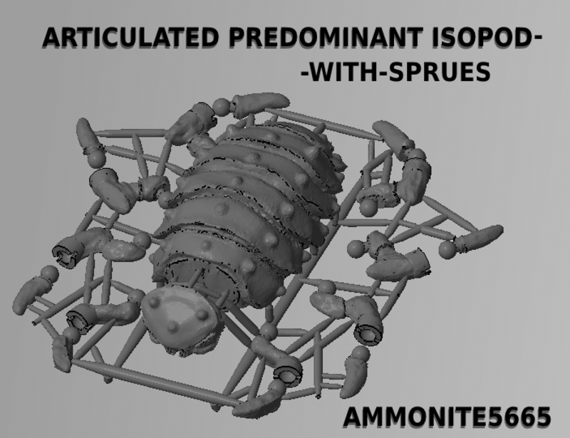 The Articulated Predominant Isopod - Pinshape