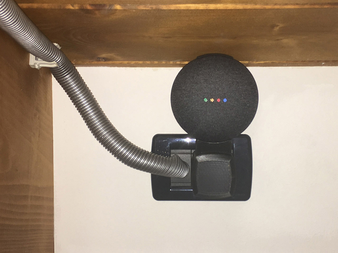 Google Home Mini EU socket direct stand v.2 (Schuko/FR) 3D Print 263941
